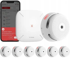 6x dūmų detektorių rinkinys X-sense Xs01-m + Wifi stotis X-sense F61 gaisro aptikimas