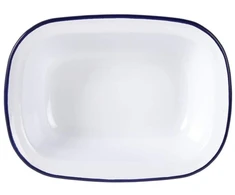 6x Olympia emaliuotas stačiakampis indas 280x190mm kepimui, skrudinimui