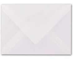 75 x vokai din b6-125 x 176 mm - skaidri balta - permatomi vokai - ypač kokybiški - 92 g/m² - pieno skaidrumo - sudrėkinami klijai
