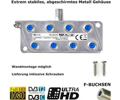 8-krypčių Tv Antenos Skirstytuvas F Jungtimis Hdtv 4k