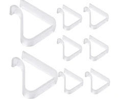 8 stalo spaustukų rinkinys, staltiesės spaustukai, stalo spaustukai sodo stalams, staltiesės laikikliai, staltiesės spaustukai, Ps plastiko medžiaga, 2–3,5 cm storio stalams, 5,1 x 4,1 cm
