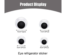 8 Vnt. Lipnių Judrių Akių rinkinys - įvairūs dydžiai (40-100 mm)