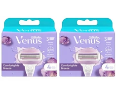 8 x Gillette Venus Comfortglide Breeze keičiami skustuvo galvutės (2x4 vnt.)