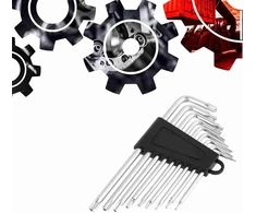 9 dalių l formos šešiakampis raktas torx t6 t7 t8 t9 t10 t15 t20 t25 t27 raktų žvaigždės formos raktas l tipo universalus raktas dviračių automobilių buitinių prietaisų remonto įrankis