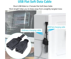 90° Usb 2.0 65w Pd Greito Įkrovimo Kabelis, 10cm