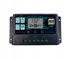 A mppt pwm saulės baterijų reguliatorius lcd ekranas 60a