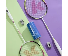 A1 Taan Kawasaki badmintono raketė, grafito badmintono rinkinys, profesionali badmintono raketė, lengva, skirta sportui, treniruotėms ir pramogoms, su 3 kamuoliukais, 2 raketės rankenų juostelėmis ir raketės krepšiu (violetinė, žalia)