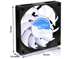 Aab Cooling Super Silent Fan 7 - 70mm ventiliatorius, 3 vnt.