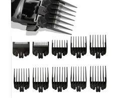 Aaed 10 dalių plaukų kirpimo mašinėlės kreipiamųjų šukų rinkinys, trimerio priedai, šukos plaukų kirpimo mašinėlei, magic clip trimeris, skustuvas, veido plaukų trimeris, barzdos trimeris, priedų šukų rinkinys
