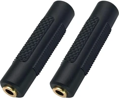 Aaotokk 3.5 mm ausinių adapteris, 4 kontaktų 3.5 mm 1/4 colio moteriška-moteriškai Aux Trrs stereo garso jungtis ausinėms, ausinių adapteris, suderinamas su išmaniaisiais telefonais, nešiojamaisiais kompiuteriais, planšetiniais kompiuteriais (2 vnt. - 3.5