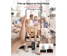 Ablaze Usb C atmintinė 64 Gb, Usb atmintinė 5 vnt. Otg 2-in-1 Usb 3.0 atmintinė, dviguba Usb A + Type C atmintinė, skirta Type-c mobiliesiems telefonams, išmaniesiems telefonams, nešiojamiesiems kompiuteriams, Pc, planšetiniams kompiuteriams, Mac