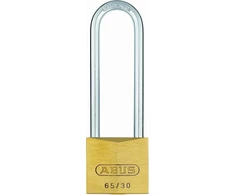 Abus 12292 60mm žalvarinis pakabinamas užraktas su ilgu lankeliu ir vienodais raktais 6302