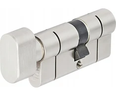Abus kd10np 50/30g nikeliuota cilindrinė spyna su rankenėle