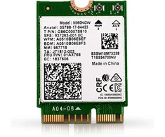 Ac 9560 Wifi 5 adapteris, 1.73 Gbps, Bluetooth 5.1, M.2 Cnvio