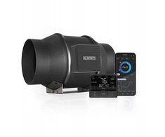 Ac Infinity Ventiliatorius T6 150mm 680m3/h 10 režimų + drėgmės ir temperatūros reguliatorius