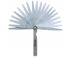 Accud juostinis matuoklis 0,05-1,00 mm 13 lapelių 100 mm Din2275