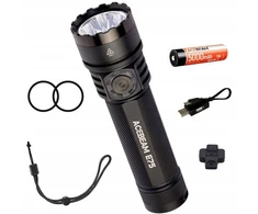 Acebeam E75 Led žibintuvėlis su akumuliatoriumi 5000mah Usb-c juodas 260m 4500lm
