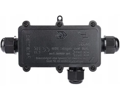 Acme Apmal hermetiška triguba paviršinė dėžutė Ip66. Loft stiliaus instaliacinė dėžutė