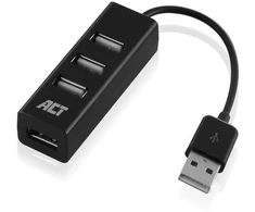 Act usb šakotuvas mini 4 prievadų usb nešiojamas usb skirstytuvas kompiuteriui, nešiojamam kompiuteriui - ac6205