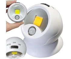 ActiveJet Led cob 360° lempa su magnetu, belaidė, su judesio davikliu, naktinė, maitinama baterijomis