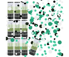Actoys Xmdn-scpop11-gn 10 rankinių konfeti patrankų rinkinys, konfeti patranka, biologiškai skaidūs, konfeti šaudyklė, konfeti patranka, auksiniai, vestuvėms, gimtadieniui, kūdikio sutiktuvių vakarėliui, vakarėliui