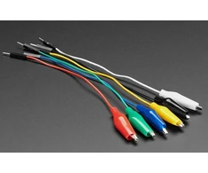 Adafruit priedai, mažas aligatoriaus spaustukas į vyrišką jumper laidų rinkinį - 6 vnt. - sku 3448