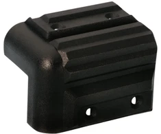 Adam Hall plastikinis juodas kampas 4072