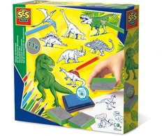 Adamigo Rinkinys "dinozaurų antspaudai", įvairių spalvų