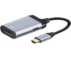 Adapterio kabelis Usb-c į Displayport 1.4 8k 60hz 4k 120hz Thunderbolt 3 4 Pd