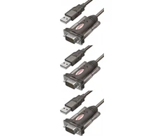 Adapteris keitiklis Unitek Y-105 Usb - Rs232 1,4m x3