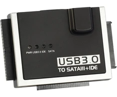 Adapteris kietajam diskui Ide/sata į Usb 3.0 su maitinimo šaltiniu