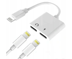 Adapteris skirstytuvas 1x2 lighting audio+av iphone x 12 13 14