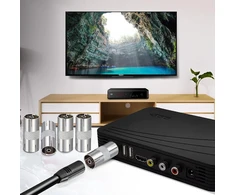 Adapteris Tv antenai, moteriškas į moterišką, 4 vnt.