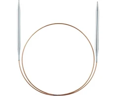 Addi Ad1057100-4.50 aliumininis sidabro aukso spalvos apskritas mezgimo virbalas 100 cm x 4.50 mm