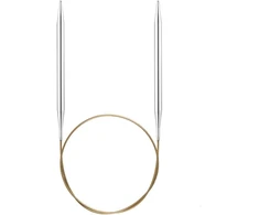Addi Apskritas žalvarinis mezgimo virbalas, 80 cm ilgio, 2,5 mm storio, įvairių dydžių