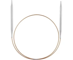 Addi Apskritas žalvarinis mezgimo virbalas, 80 cm ilgio, 2,5 mm storio, įvairių dydžių