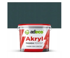 Adeco Akriliniai fasado ir sienų dažai 3l, spalva Ral6004 Butelkowa Zieleń