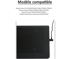 Adhiper Naogunh-pth450 pakaitinis Usb duomenų sinchronizavimo įkrovimo laidas, suderinamas su Intuos Pro Pth650/451/651, Intuos5 Ptk450/850, Intuos4 Ptk440/840, Bamboo Cte450