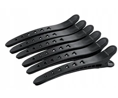 Adidas Ponik's plaukų segtukai, spaustukai, juodi, 6 vnt., 12 cm