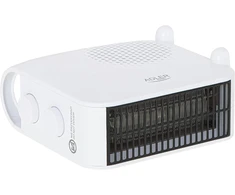 Adler europe ad 7725w termoventiliatorius 2000w šildytuvas su termostatu, ventiliatoriaus funkcija, apsauga nuo perkaitimo, 2 šilumos nustatymai, baltas