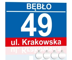 Adresinė Pvc lentelė namui su namo numeriu 30x20 Uv spauda + lipdukai