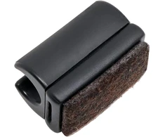 Adsamm® / 32 x užspaudžiami apvalūs baldų padėkliukai su veltiniu / juodi / skersmuo 10-11 mm / apvalūs / užspaudžiami baldų padėkliukai su keičiamu veltiniu, skirti plieninėms kėdėms