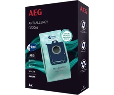 Aeg Gr206s S-bag antialerginiai dulkių siurblio maišeliai, skirti Aeg Vx4, Vx6, Vx7, Vx8, Ab61 (4 sintetiniai dulkių maišeliai, aukštas filtravimo efektyvumas, mažina žiedadulkes, erkes ir alergenus, idealiai tinka alergiškiems žmonėms)