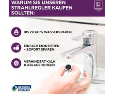Aeratorius M24 vandens srautas 5 L/min su raktu, 7 vnt.