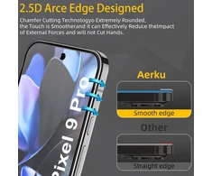 Aerku matinis ekrano apsauga, skirta google pixel 9 pro/pixel 9, grūdintas stiklas, 2 vnt., pilno ekrano apsauga nuo pirštų atspaudų, 9h kietumo grūdinto stiklo apsauginis stiklas, neatspindinti ekrano apsauga