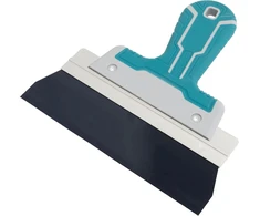 Aerzetix - C64765 - glaistyklė glaistui lyginti/apdailai 200 mm - peilis glaistui, dažams ir gipso kartono siūlėms - plastikine rankena - grandiklis dažytojui, tinkuotojui, mūrininkui
