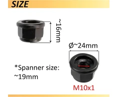 Aerzetix - C73940 - žoliapjovės galvutės veržlė M10x1 kairinis sriegis - suderinama su Stihl Fs 160, 180, 220, 220 K, 280, 280 K, 290, 240 C, 240 Rc, 260 C, 260 Rc, 300, 310, 350.