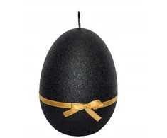 Affari Žvakė kiaušinis H14cm Easter Velur juoda