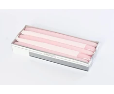 Affari Žvakės kūginės Rožinės Matinės 240/22 mm 10 vnt
