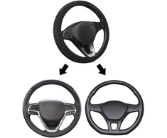 Afinderde poliesterinis vairo užvalkalas, kvėpuojantis, neslystantis, atsparus dilimui, automobilio vairo užvalkalas, standartinis dydis 36-39 cm išoriniam vairo skersmeniui